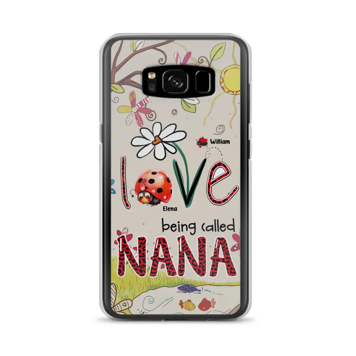 Custom Personalized Grandma/ Mom Phone Case - Gift Idea For Grandma - Upto 7 Kids - Love Being Called Gigi - Cases For iPhone/ Samsung