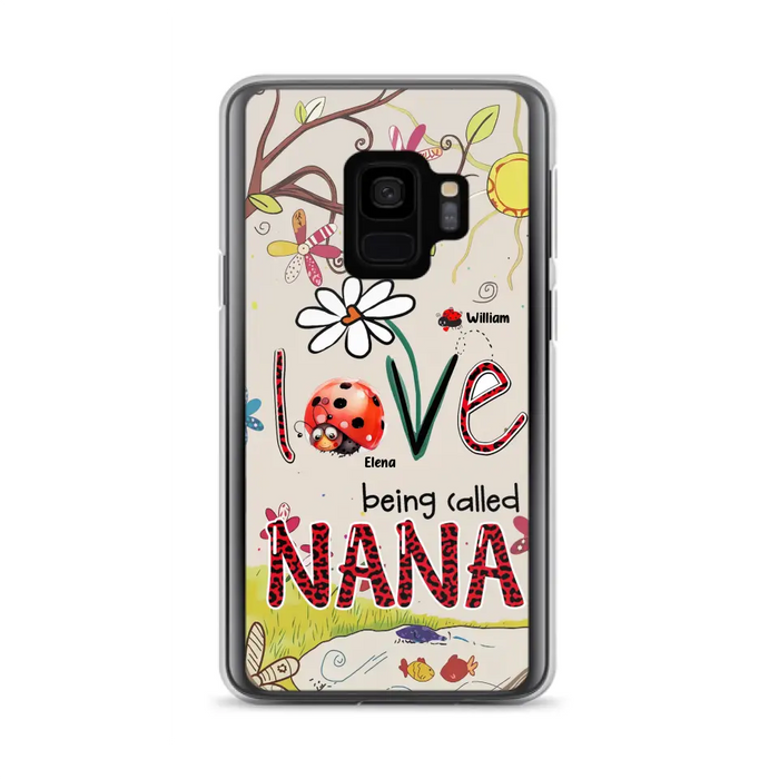 Custom Personalized Grandma/ Mom Phone Case - Gift Idea For Grandma - Upto 7 Kids - Love Being Called Gigi - Cases For iPhone/ Samsung