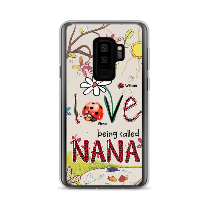 Custom Personalized Grandma/ Mom Phone Case - Gift Idea For Grandma - Upto 7 Kids - Love Being Called Gigi - Cases For iPhone/ Samsung