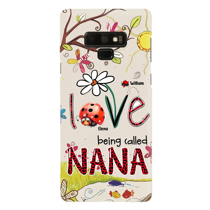 Custom Personalized Grandma/ Mom Phone Case - Gift Idea For Grandma - Upto 7 Kids - Love Being Called Gigi - Cases For iPhone/ Samsung