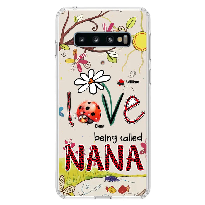 Custom Personalized Grandma/ Mom Phone Case - Gift Idea For Grandma - Upto 7 Kids - Love Being Called Gigi - Cases For iPhone/ Samsung