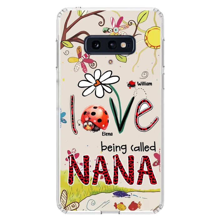 Custom Personalized Grandma/ Mom Phone Case - Gift Idea For Grandma - Upto 7 Kids - Love Being Called Gigi - Cases For iPhone/ Samsung