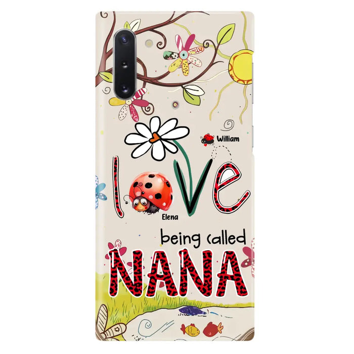 Custom Personalized Grandma/ Mom Phone Case - Gift Idea For Grandma - Upto 7 Kids - Love Being Called Gigi - Cases For iPhone/ Samsung