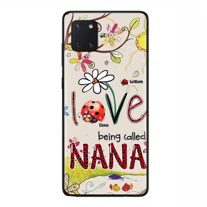 Custom Personalized Grandma/ Mom Phone Case - Gift Idea For Grandma - Upto 7 Kids - Love Being Called Gigi - Cases For iPhone/ Samsung