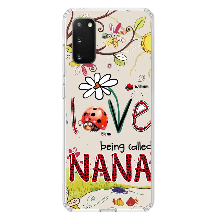 Custom Personalized Grandma/ Mom Phone Case - Gift Idea For Grandma - Upto 7 Kids - Love Being Called Gigi - Cases For iPhone/ Samsung