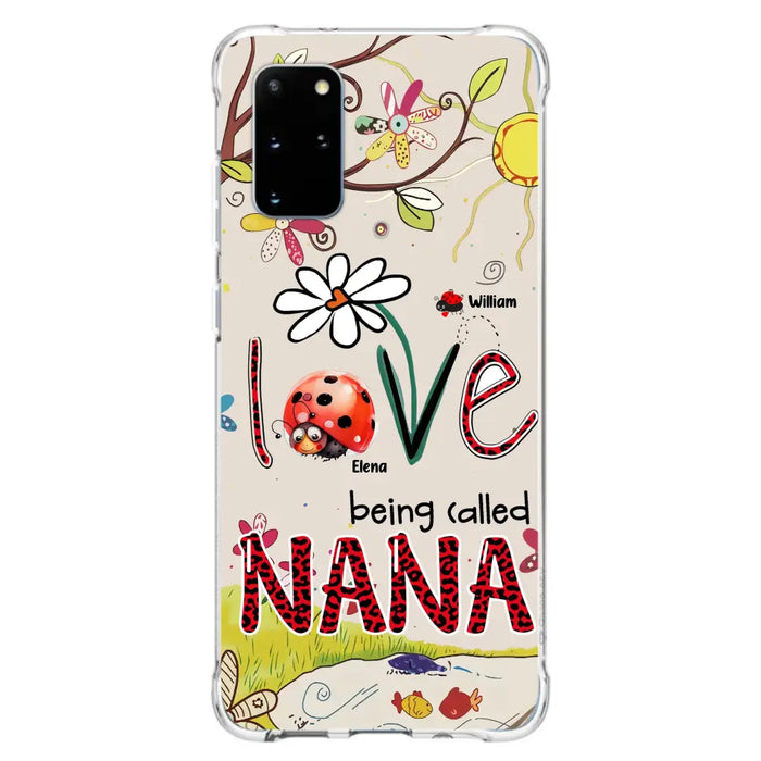 Custom Personalized Grandma/ Mom Phone Case - Gift Idea For Grandma - Upto 7 Kids - Love Being Called Gigi - Cases For iPhone/ Samsung