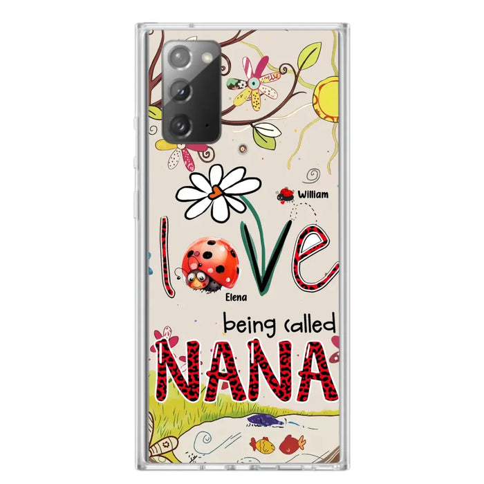 Custom Personalized Grandma/ Mom Phone Case - Gift Idea For Grandma - Upto 7 Kids - Love Being Called Gigi - Cases For iPhone/ Samsung