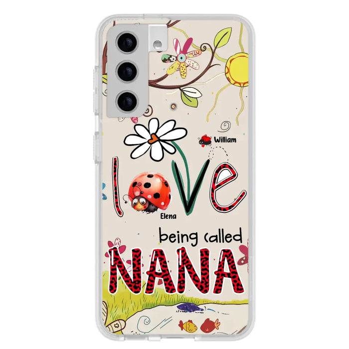 Custom Personalized Grandma/ Mom Phone Case - Gift Idea For Grandma - Upto 7 Kids - Love Being Called Gigi - Cases For iPhone/ Samsung