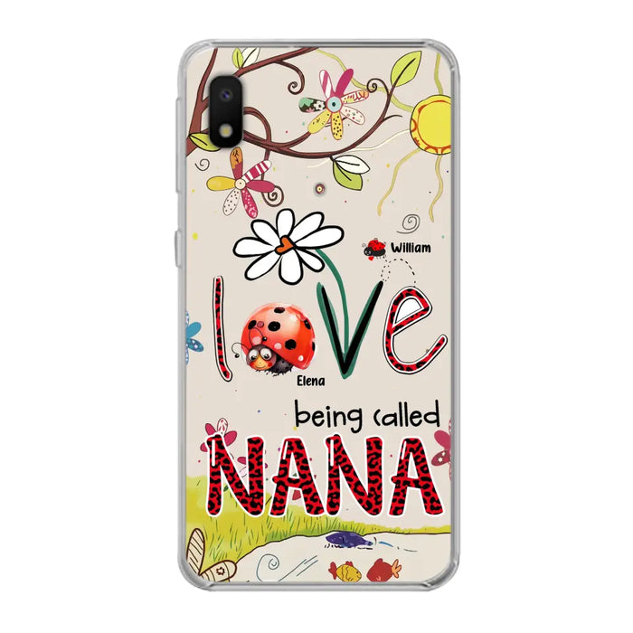 Custom Personalized Grandma/ Mom Phone Case - Gift Idea For Grandma - Upto 7 Kids - Love Being Called Gigi - Cases For iPhone/ Samsung