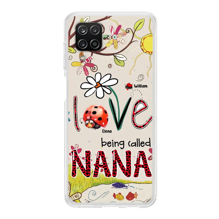 Custom Personalized Grandma/ Mom Phone Case - Gift Idea For Grandma - Upto 7 Kids - Love Being Called Gigi - Cases For iPhone/ Samsung