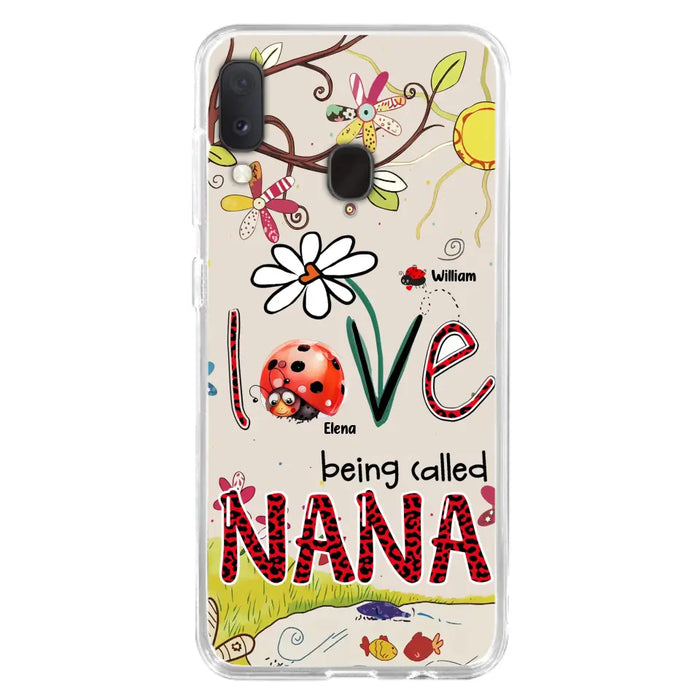 Custom Personalized Grandma/ Mom Phone Case - Gift Idea For Grandma - Upto 7 Kids - Love Being Called Gigi - Cases For iPhone/ Samsung