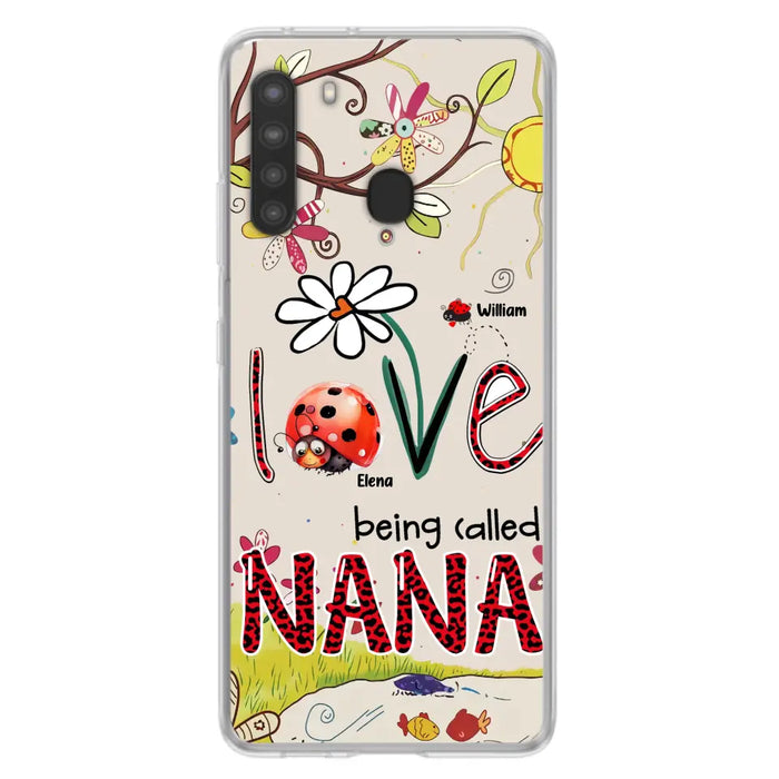 Custom Personalized Grandma/ Mom Phone Case - Gift Idea For Grandma - Upto 7 Kids - Love Being Called Gigi - Cases For iPhone/ Samsung