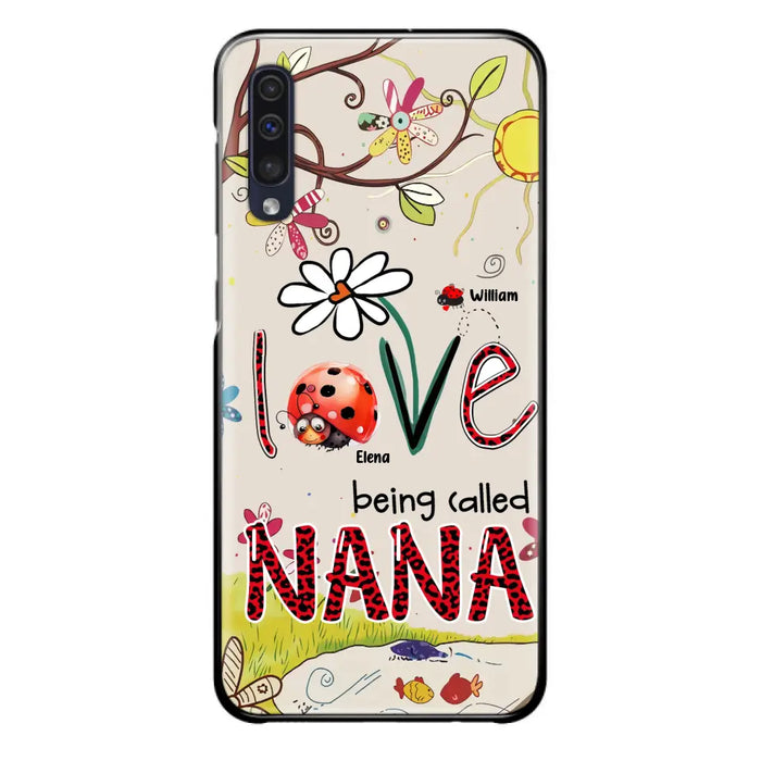 Custom Personalized Grandma/ Mom Phone Case - Gift Idea For Grandma - Upto 7 Kids - Love Being Called Gigi - Cases For iPhone/ Samsung