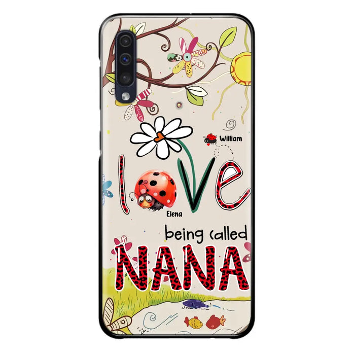 Custom Personalized Grandma/ Mom Phone Case - Gift Idea For Grandma - Upto 7 Kids - Love Being Called Gigi - Cases For iPhone/ Samsung