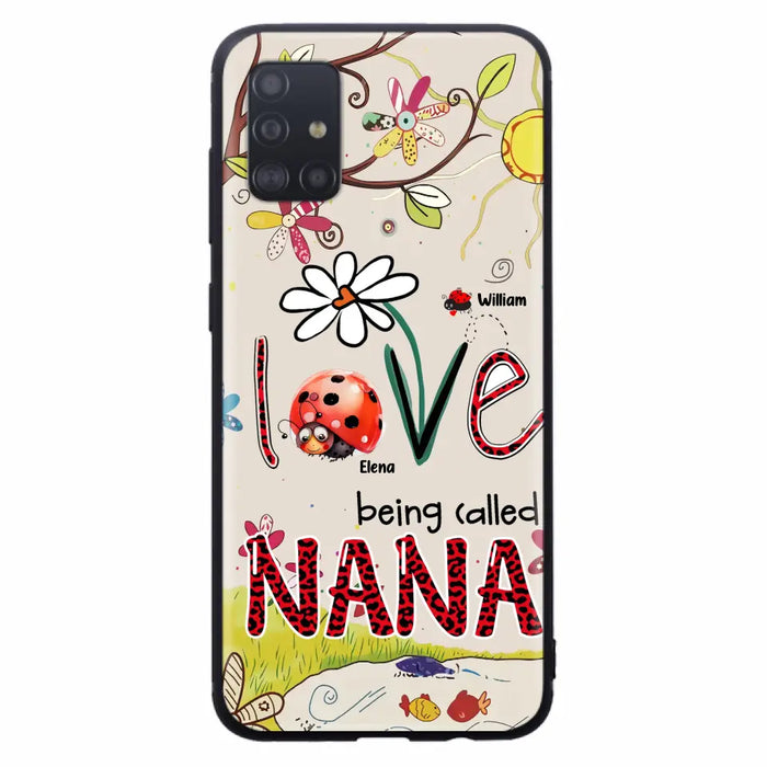 Custom Personalized Grandma/ Mom Phone Case - Gift Idea For Grandma - Upto 7 Kids - Love Being Called Gigi - Cases For iPhone/ Samsung