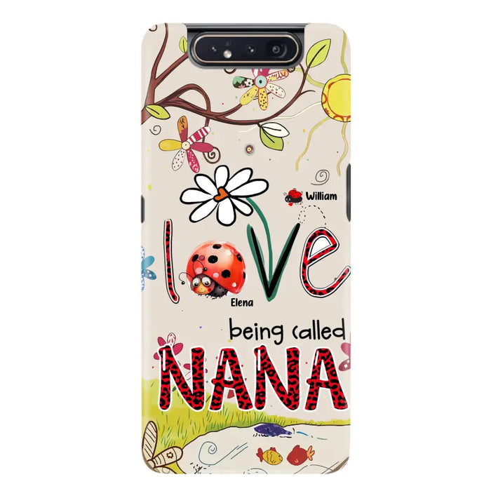 Custom Personalized Grandma/ Mom Phone Case - Gift Idea For Grandma - Upto 7 Kids - Love Being Called Gigi - Cases For iPhone/ Samsung