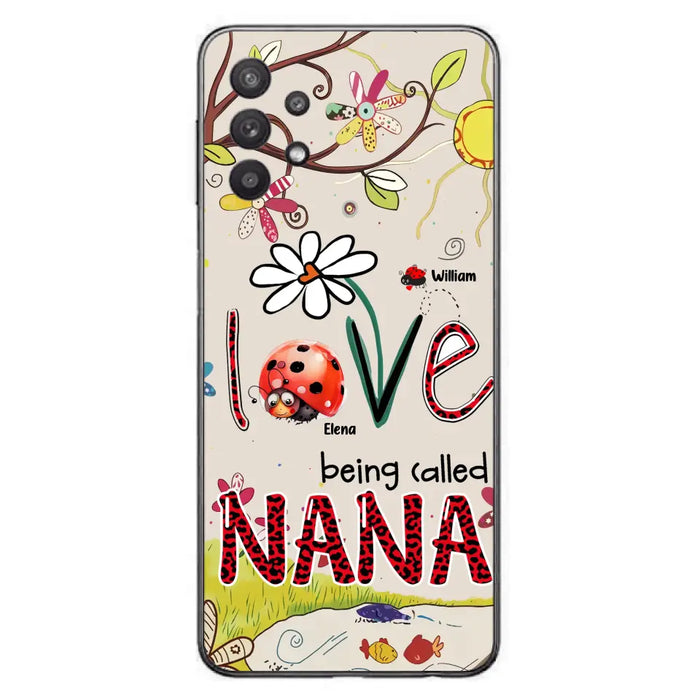 Custom Personalized Grandma/ Mom Phone Case - Gift Idea For Grandma - Upto 7 Kids - Love Being Called Gigi - Cases For iPhone/ Samsung