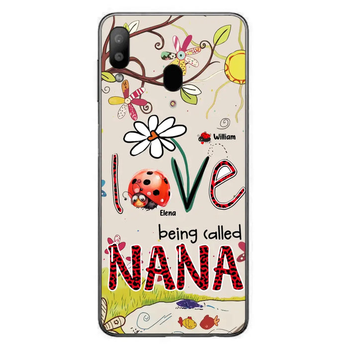 Custom Personalized Grandma/ Mom Phone Case - Gift Idea For Grandma - Upto 7 Kids - Love Being Called Gigi - Cases For iPhone/ Samsung