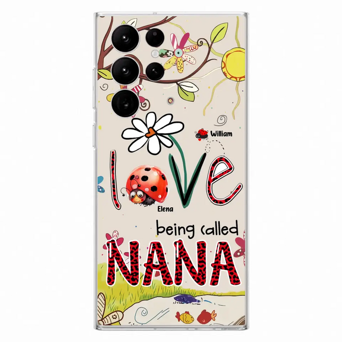 Custom Personalized Grandma/ Mom Phone Case - Gift Idea For Grandma - Upto 7 Kids - Love Being Called Gigi - Cases For iPhone/ Samsung