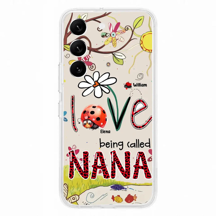 Custom Personalized Grandma/ Mom Phone Case - Gift Idea For Grandma - Upto 7 Kids - Love Being Called Gigi - Cases For iPhone/ Samsung