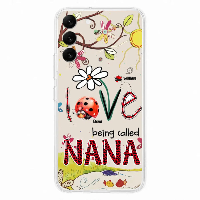 Custom Personalized Grandma/ Mom Phone Case - Gift Idea For Grandma - Upto 7 Kids - Love Being Called Gigi - Cases For iPhone/ Samsung