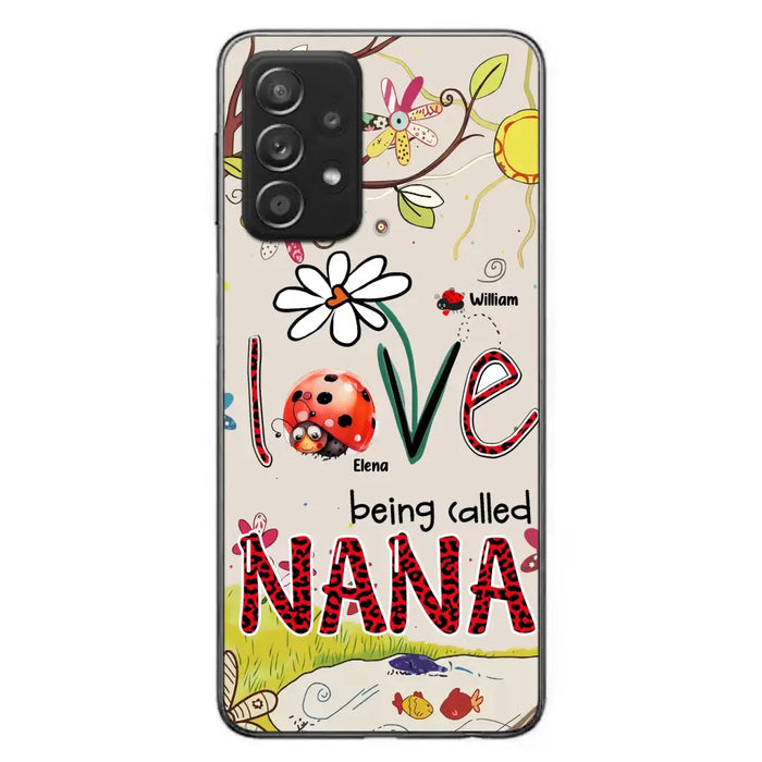 Custom Personalized Grandma/ Mom Phone Case - Gift Idea For Grandma - Upto 7 Kids - Love Being Called Gigi - Cases For iPhone/ Samsung