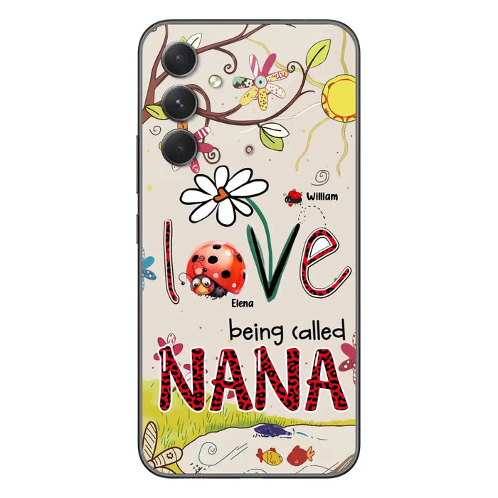 Custom Personalized Grandma/ Mom Phone Case - Gift Idea For Grandma - Upto 7 Kids - Love Being Called Gigi - Cases For iPhone/ Samsung