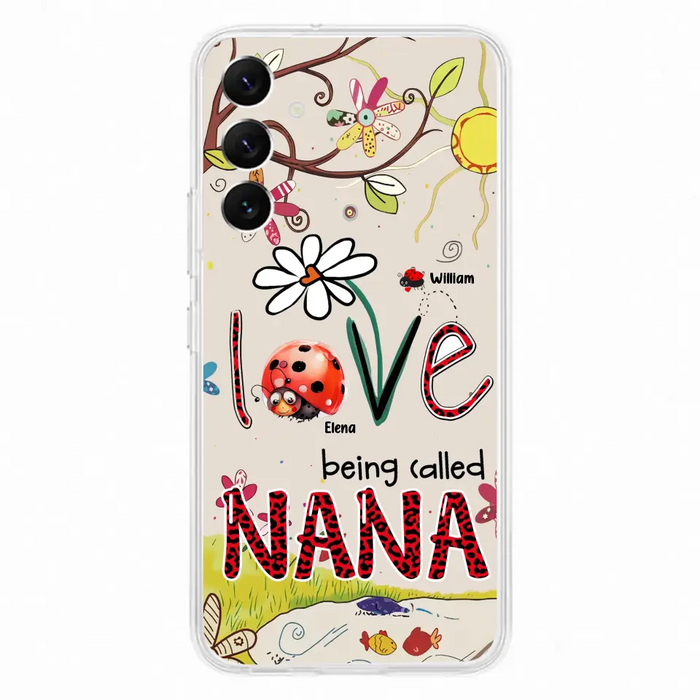 Custom Personalized Grandma/ Mom Phone Case - Gift Idea For Grandma - Upto 7 Kids - Love Being Called Gigi - Cases For iPhone/ Samsung