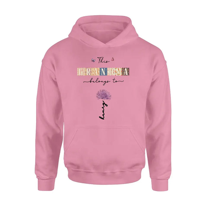 Custom Personalized Grandma Shirt/ Hoodie - Upto 12 Kids - Mother's Day Gift Idea for Grandma - This Grandma Belongs To