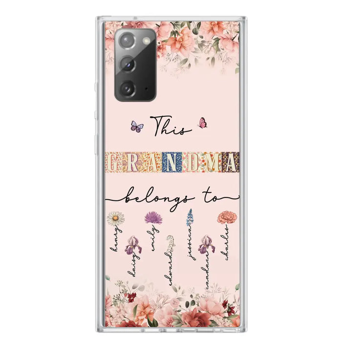 Custom Personalized Grandma/Mom Phone Case - Upto 7 Kids - Mother's Day Gift Idea for Grandma/Mom - Case for iPhone/Samsung