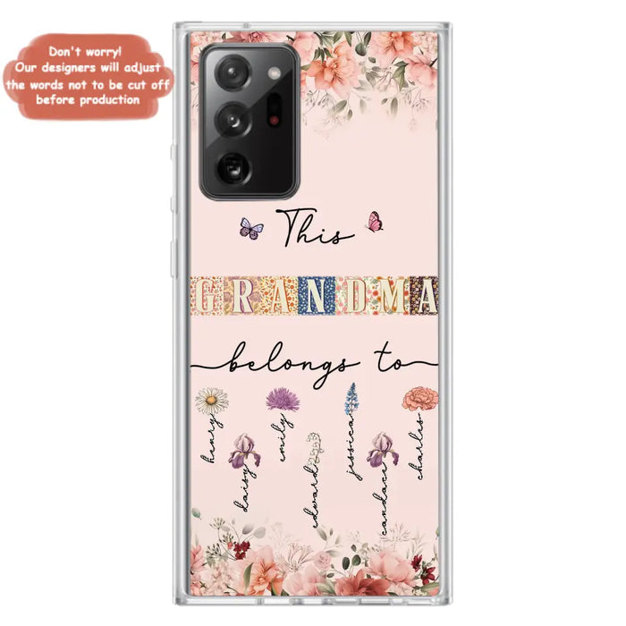 Custom Personalized Grandma/Mom Phone Case - Upto 7 Kids - Mother's Day Gift Idea for Grandma/Mom - Case for iPhone/Samsung