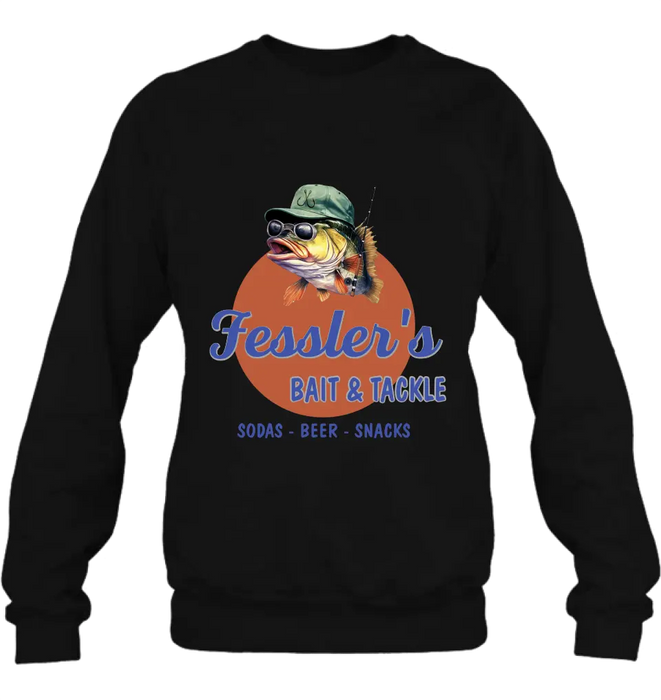 Custom Personalized Fishing Shirt/Hoodie - Father's Day Gift Idea for Fishing Lovers - Bait & Tackle