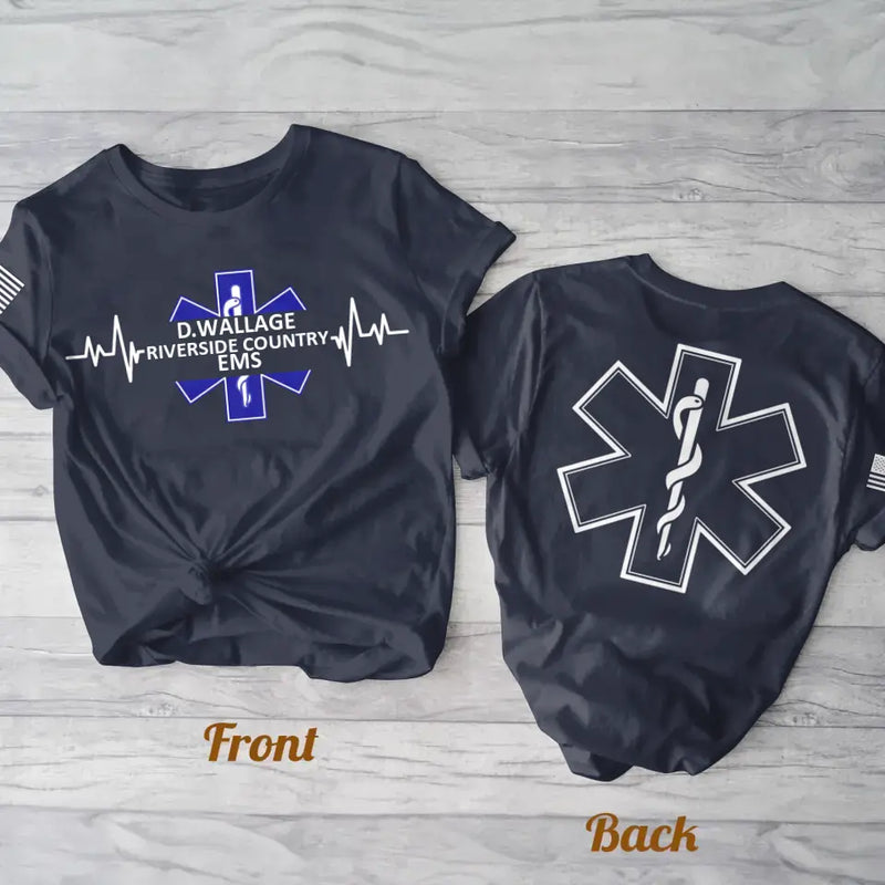 Personalized EMS/EMT/Paramedic AOP T-shirt - Gift Idea For Paramedic