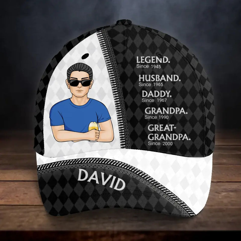 Personalized Grandpa Baseball Cap - Gift Idea For Father's Day/Daddy/Grandpa