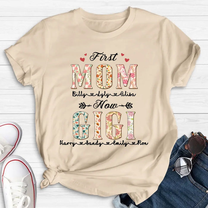 Custom Personalized Grandma Shirt/Hoodie - Mother's Day Gift Idea for Grandma/Mom - First Mom Now Grandma