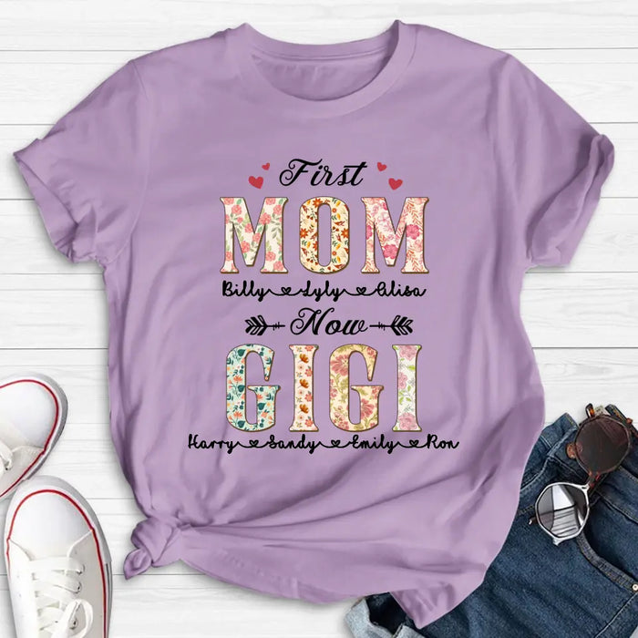 Custom Personalized Grandma Shirt/Hoodie - Mother's Day Gift Idea for Grandma/Mom - First Mom Now Grandma