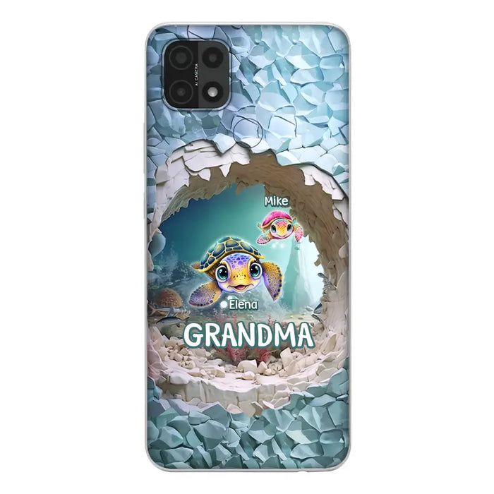 Custom Personalized Turtle Phone Case - Upto 10 Kids - Mother's Day Gift Idea For Grandma - Case for Xiaomi/Huawei/Oppo