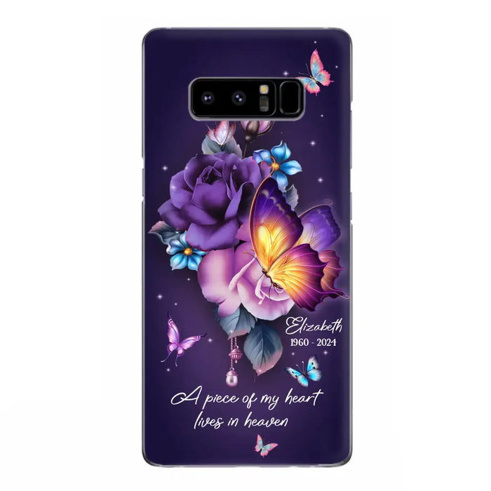 Custom Personalized Butterfly Memorial Phone Case - Memorial Gift Idea - Case for iPhone/Samsung