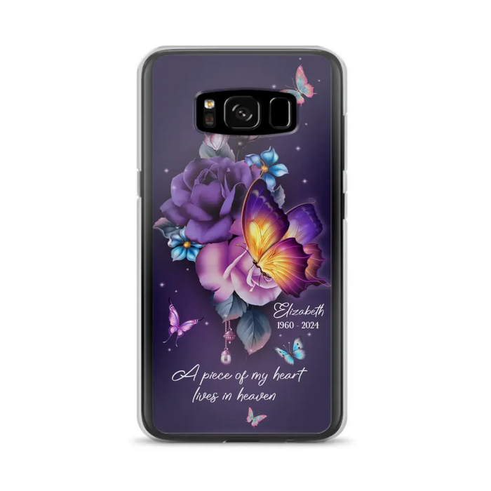 Custom Personalized Butterfly Memorial Phone Case - Memorial Gift Idea - Case for iPhone/Samsung