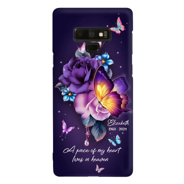 Custom Personalized Butterfly Memorial Phone Case - Memorial Gift Idea - Case for iPhone/Samsung