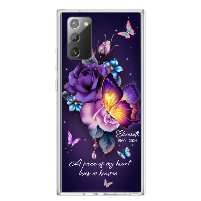 Custom Personalized Butterfly Memorial Phone Case - Memorial Gift Idea - Case for iPhone/Samsung