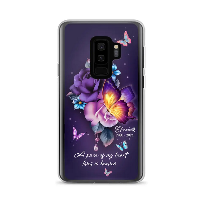 Custom Personalized Butterfly Memorial Phone Case - Memorial Gift Idea - Case for iPhone/Samsung