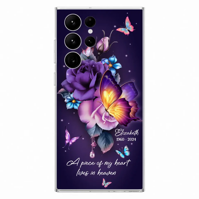 Custom Personalized Butterfly Memorial Phone Case - Memorial Gift Idea - Case for iPhone/Samsung