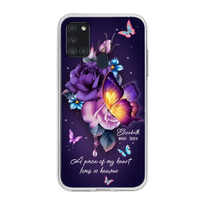 Custom Personalized Butterfly Memorial Phone Case - Memorial Gift Idea - Case for iPhone/Samsung