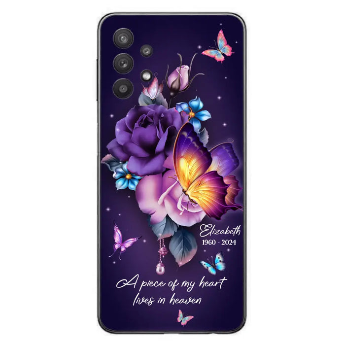 Custom Personalized Butterfly Memorial Phone Case - Memorial Gift Idea - Case for iPhone/Samsung