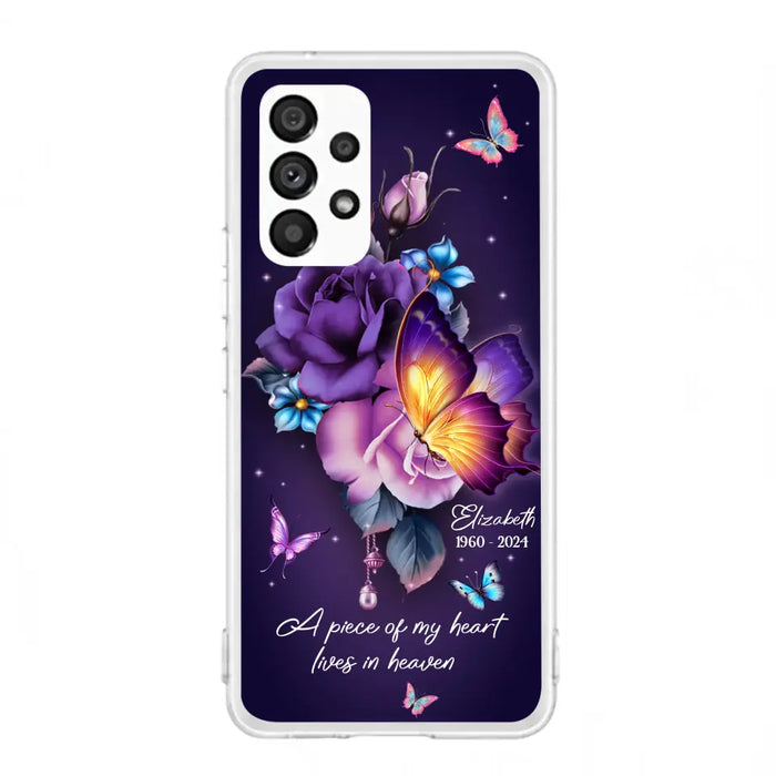 Custom Personalized Butterfly Memorial Phone Case - Memorial Gift Idea - Case for iPhone/Samsung