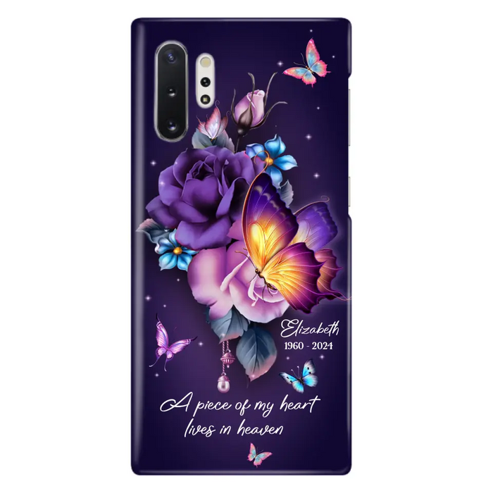 Custom Personalized Butterfly Memorial Phone Case - Memorial Gift Idea - Case for iPhone/Samsung