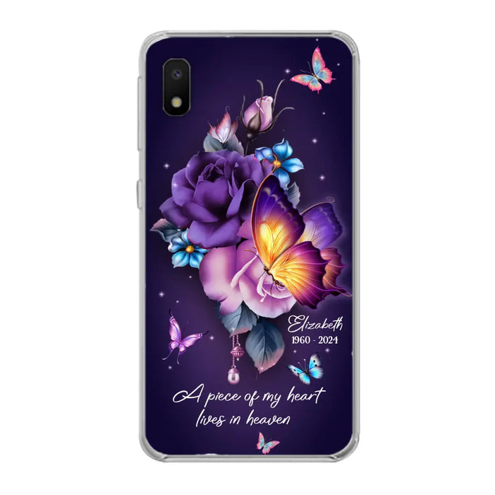 Custom Personalized Butterfly Memorial Phone Case - Memorial Gift Idea - Case for iPhone/Samsung