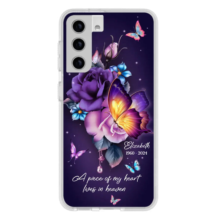 Custom Personalized Butterfly Memorial Phone Case - Memorial Gift Idea - Case for iPhone/Samsung