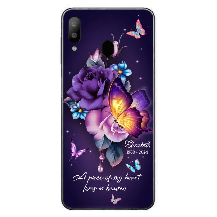 Custom Personalized Butterfly Memorial Phone Case - Memorial Gift Idea - Case for iPhone/Samsung